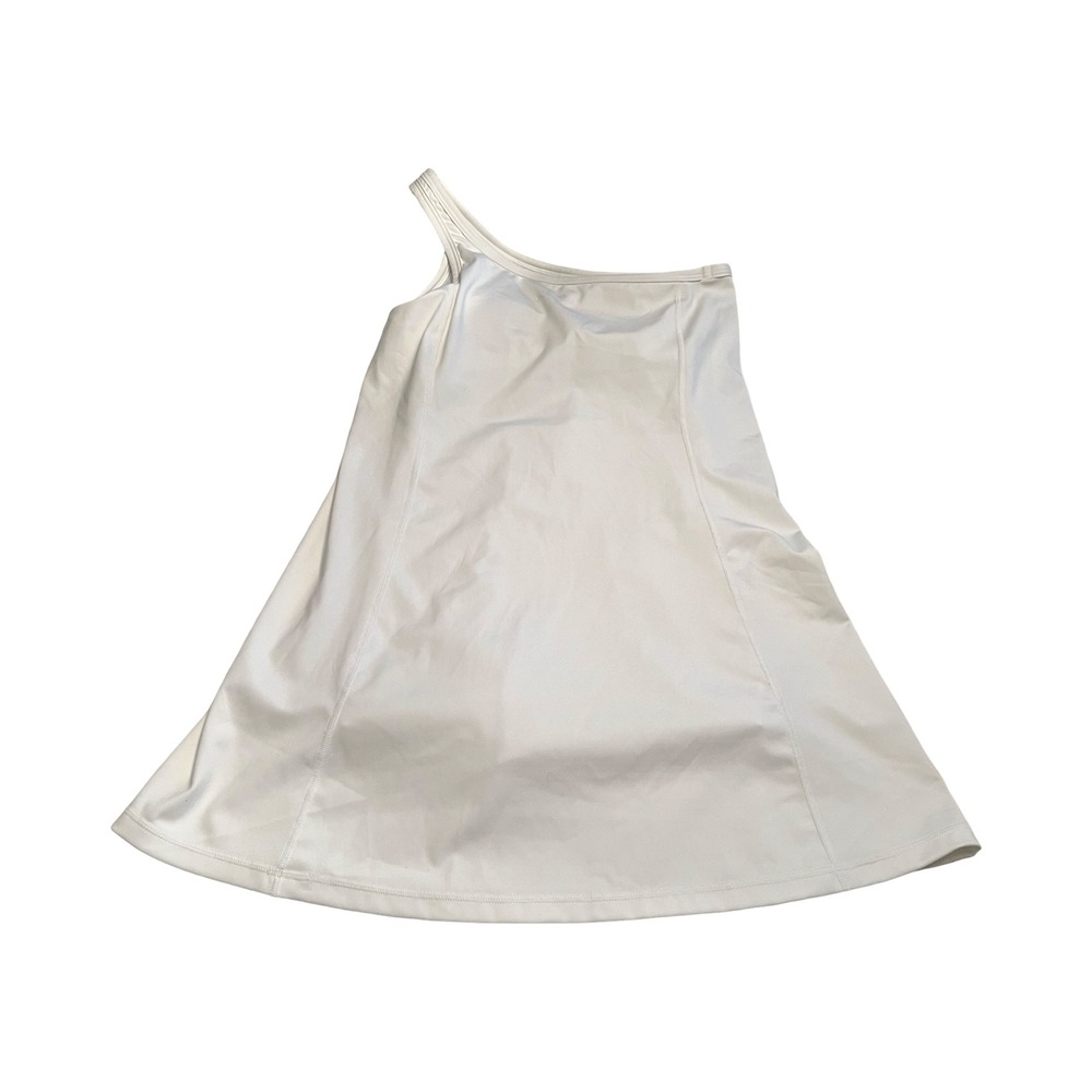 J.Crew Active Womens White One Shoulder Tennis Dress Built In Shorts XS BP011